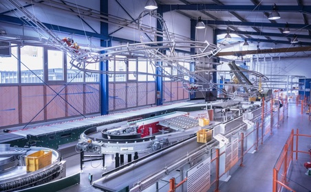 Förderanlagen in der Ausstellung
